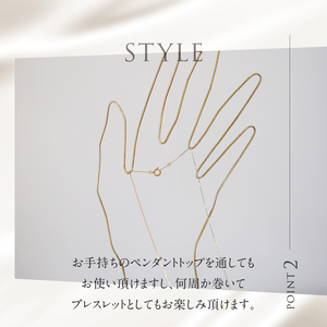 K18YG/WG　2カラー　BLONDE チェーンネックレス ネックレス アクセサリー ジュエリー レディース K18 イエローゴールド ホワイトゴールド 鑑別書付 保証書付 ジュエリーケース付 [h170]