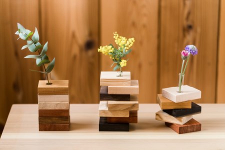 自分の手で仕上げる 一輪挿し[松田木材 富山県 舟橋村 57050133]