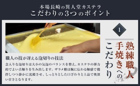 異人堂カステラ スライスカステラ 15個セット（プレーン）