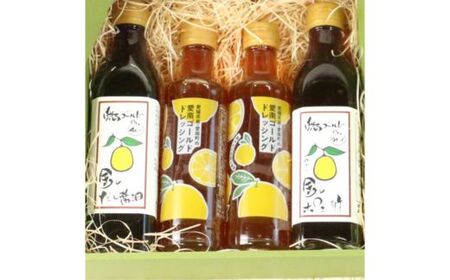 愛南ゴールド 河内晩柑 調味料 3種 4本セット 河内晩柑 愛南総研 道の駅MIC