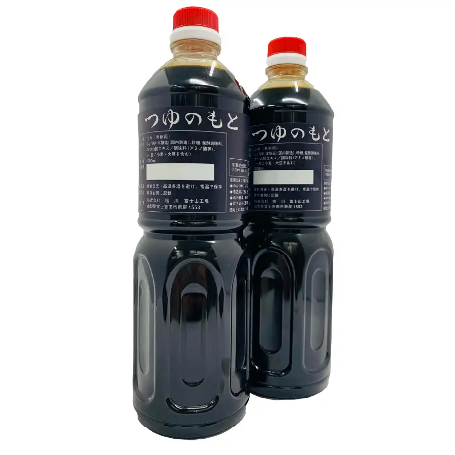 【訳あり】秘伝「つゆのもと」 めんつゆ 1L×2本セット (鳴川の万能調味料)