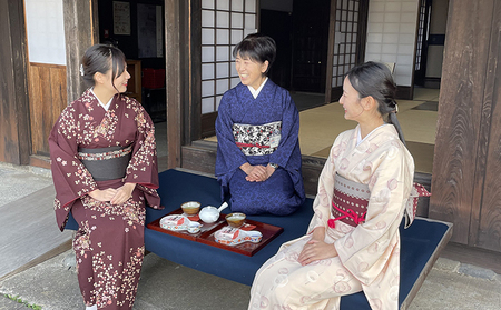 川越し街道着物でいっぷく体験プラン（1名様） 体験チケット 着物一式レンタル 着付けサービス 