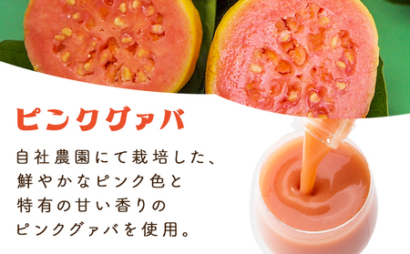 驚きの果実感！グァバ・パッションフルーツドリンク２本セット(各720ml、グァバ、パッションフルーツ)_K021-010
