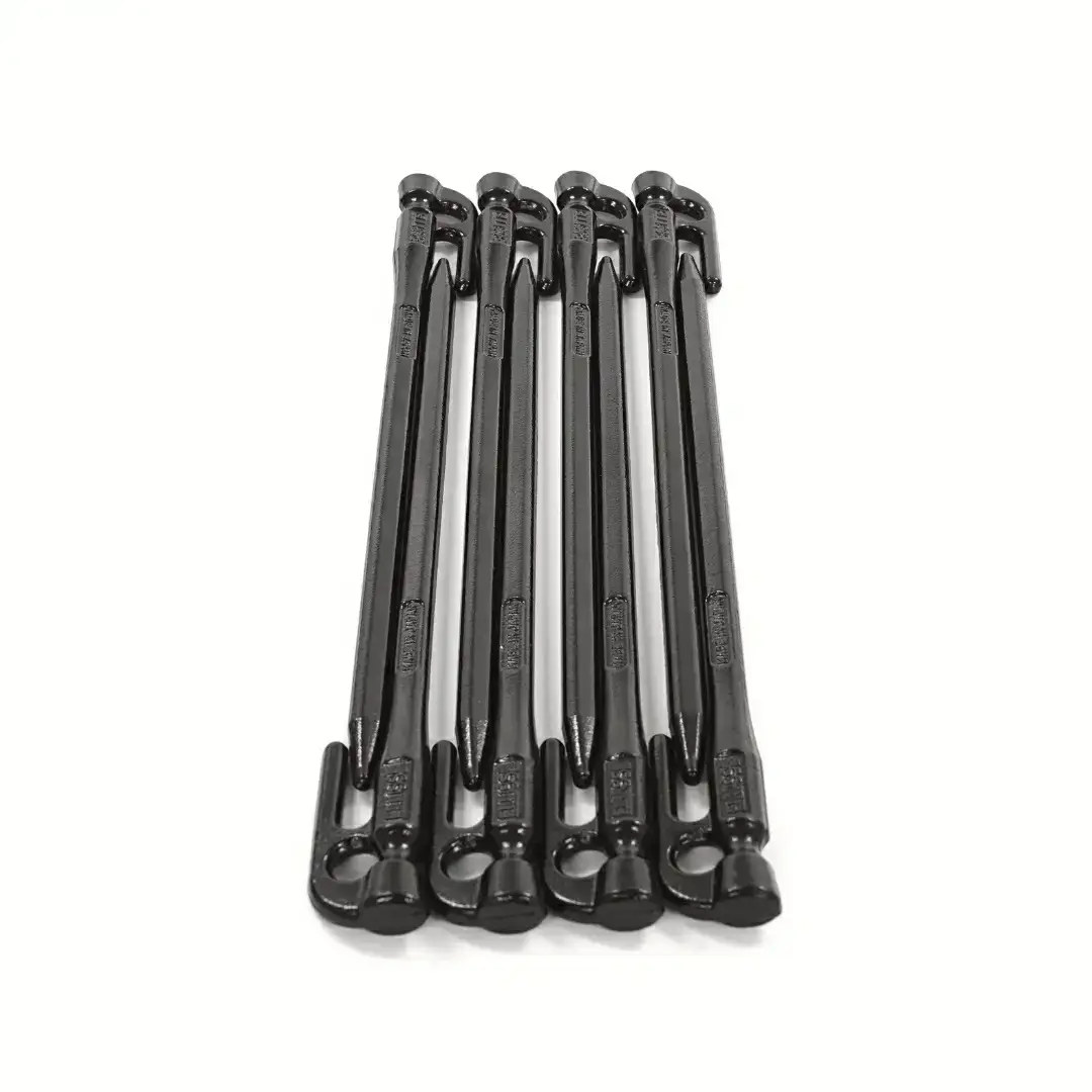 鍛造ペグ エリッゼステーク 28cm ペグ 8本セット 黒