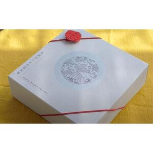 琉球びんがた道具箱(松竹梅柄)【風呂敷：朱色】