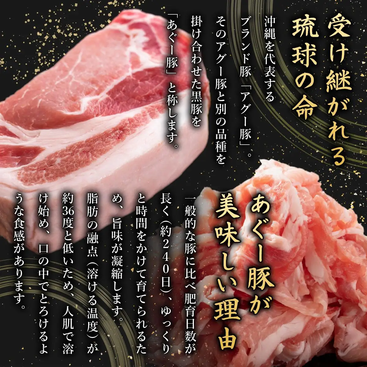 【美ら島あぐ～】豚肉ボリュームセット   