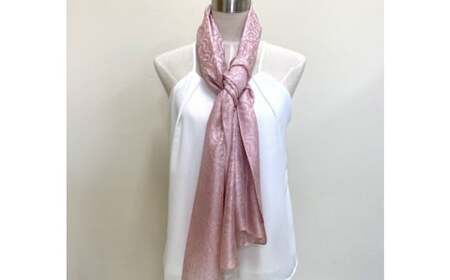 ウージ染め花穂ストール～唐草～ (AI030)