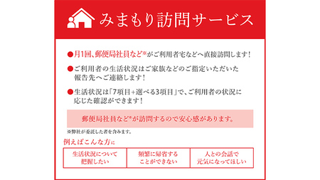 郵便局のみまもり訪問サービス（12か月） [BR003ya]