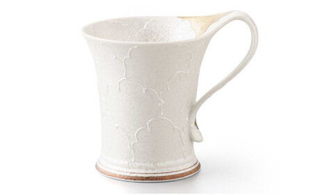 パール牡丹流転マグカップ（ゴールド・プラチナ）ペア 柳屋 35000円 3.5万円 A35-505