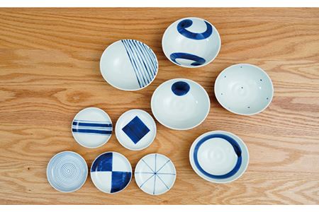 【波佐見焼】絵変り 小皿 小鉢 10点セット 食器 皿 【団陶器】 [PB86] 波佐見焼