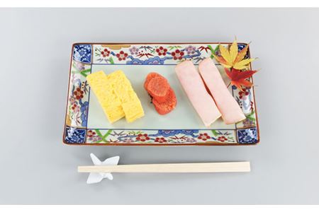 【波佐見焼】金雲香梅 長 角皿 3客揃 食器 皿 【不二商店】 [UC10] 波佐見焼