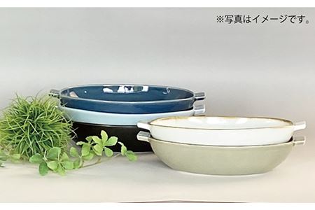【波佐見焼】グラタン皿 大 薄瑠璃 2枚セット カレー皿 パスタ皿 食器 皿 【和山】 [WB131]  波佐見焼