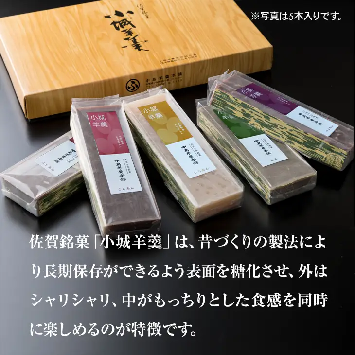 小城羊羹 5本入り 羊羹 和菓子 B140-061