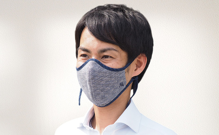マスク 侍マスク ＜青嵐(あおあらし)＞ 青色系 3枚 セット Lサイズ