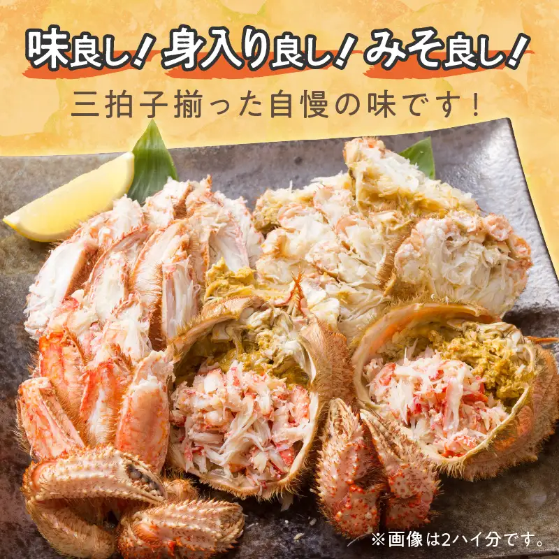 【予約：2026年3月下旬から順次発送】【旬の浜ゆで毛ガニを冷蔵便で】オホーツク海産 浜茹で海明け毛がに 約400g×1パイ 冷蔵 ( かに 蟹 魚介類 海鮮 )【114-0017-2026】