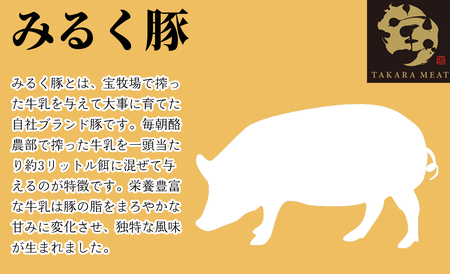 【A-325】 宝牧場　みるく豚　煮豚ブロック　400ｇ　[高島屋選定品］