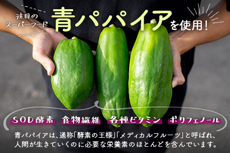 青パパイアスムージー 2個入 MIYAZAKI GREEN PAPAYA TSUBUUZEE ～青パパイアの粒々とフレッシュな柑橘の味わい～［お試し版］ 【A247】