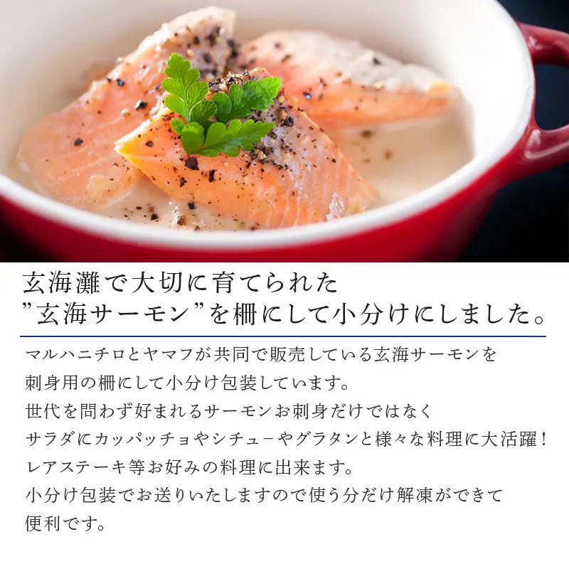 玄海サーモン 柵(80g×5P) 刺身用 サーモントラウト 小分け