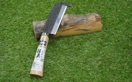 燕三条 両刃ミニ箸付鉈 鋼 キャンプ用鉈 山歩き 焚火 薪割り