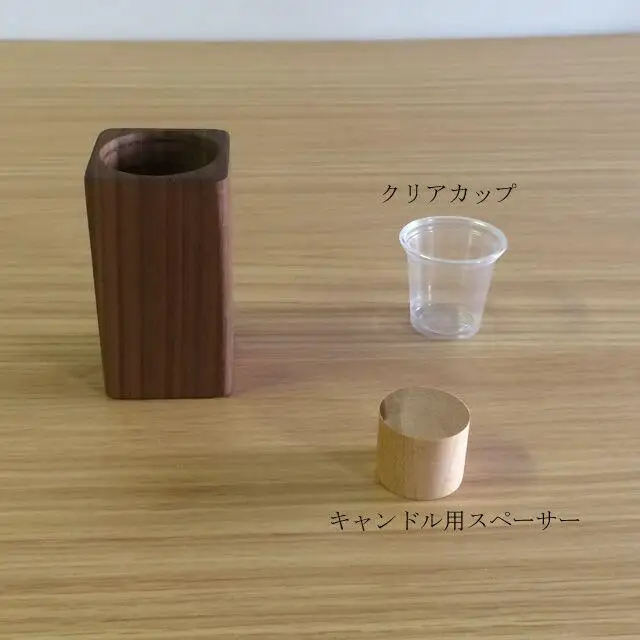 【かわいい四角い木製ポット】キャンドル・植物どちらでも使えます＜ウォールナット材　オイルフィニッシュ＞ 木製 小物 置物 キャンドルベース キャンドルスタンド 植物 多肉植物 サボテン アロマキャンドル 植物  MUKU屋 MUFactory