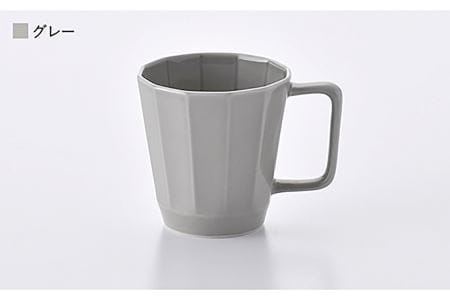 【波佐見焼】面取マグカップ ペア（ピンク・グレー） スープカップ スープマグ 陶器  食器 皿 【重山陶器】 [ZB15]  波佐見焼