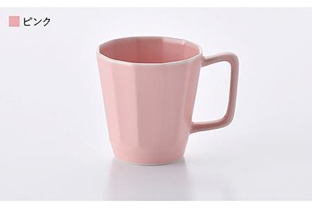 【波佐見焼】面取マグカップ パステルカラー 4個セット（ピンク・ミントブルー・グレー・ベージュ）スープマグ スープカップ 食器 皿 【重山陶器】 [ZB18]  波佐見焼