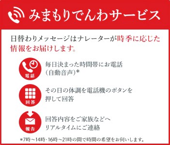 みまもりでんわサービス【携帯電話】（12か月間） BM-0009