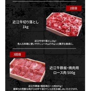 【いろいろ5回】近江牛食べ比べ定期便  近江牛 ５カ月お届け 定期便 冷蔵 国産 黒毛和牛 霜降り 牛肉 牛 ブランド和牛 産地直送 ブランド牛 人気 お取り寄せ お取り寄せグルメ AJ-T002