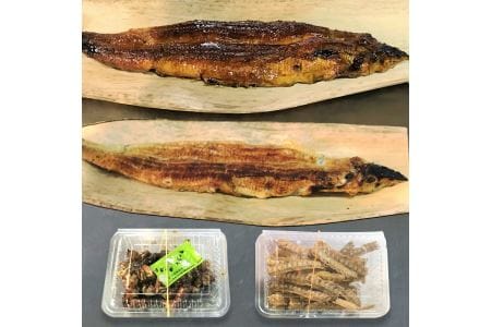 国産鰻蒲焼＋白焼＋肝焼＋骨せんべい [0855]