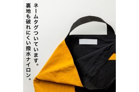 KITOKITO 撥水ナイロンレッスンバッグ【M／マスタード】大人が持ってもおしゃれなシンプルデザイン 男の子にも女の子にも トートバッグ LBM_MU [0329]