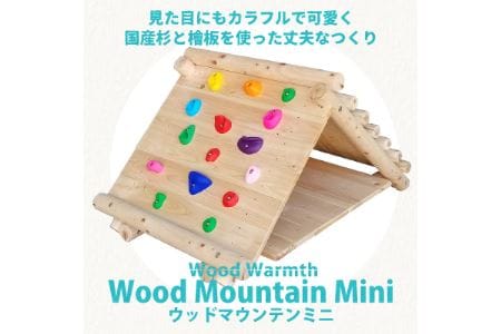 ウッドマウンテン ミニ（ボルダリング タイプ）| 遊具 木 運動