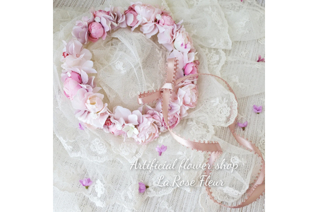 フラワーアレンジメント 花かんむり 1個 新生児 お子様 ペット 用 [La.Rose Fleur 山形県 高畠町 tk06ayt140019]