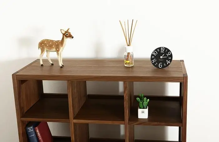 大川家具 ファイン 90cm ブックシェルフ 高さ95cm 天然木ウォールナット