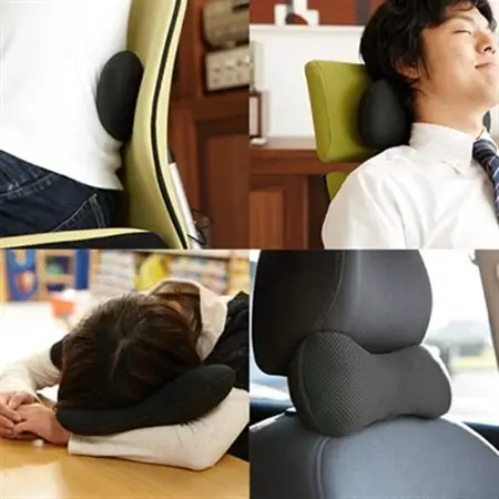ネックピロー お昼寝 枕 ジムナストミニ  日本製 机の上やキャンプで使えるコンパクトまくら【1016723】