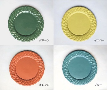 NAOKO HATA CERAMICS　リムが美しい日常が華やぐプレート　b_63