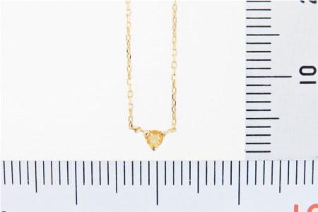 11月 誕生石 K18イエローゴールドシトリンネックレス [工房グリーム 山梨県 中央市 21470837] アクセサリー ジュエリー プレゼント ギフト 贈りもの