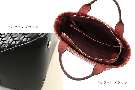 アンデルセンバッグ レザーメッシュ　ホワイト