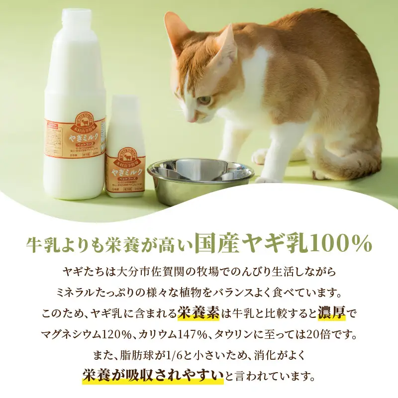 ワンちゃん、ネコちゃんの大好きなヤギミルク　200ml×12本 R14080