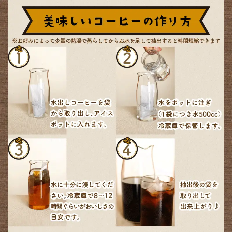 バリ・アラビカ神山 水出しコーヒー 4袋セット【010D-094】