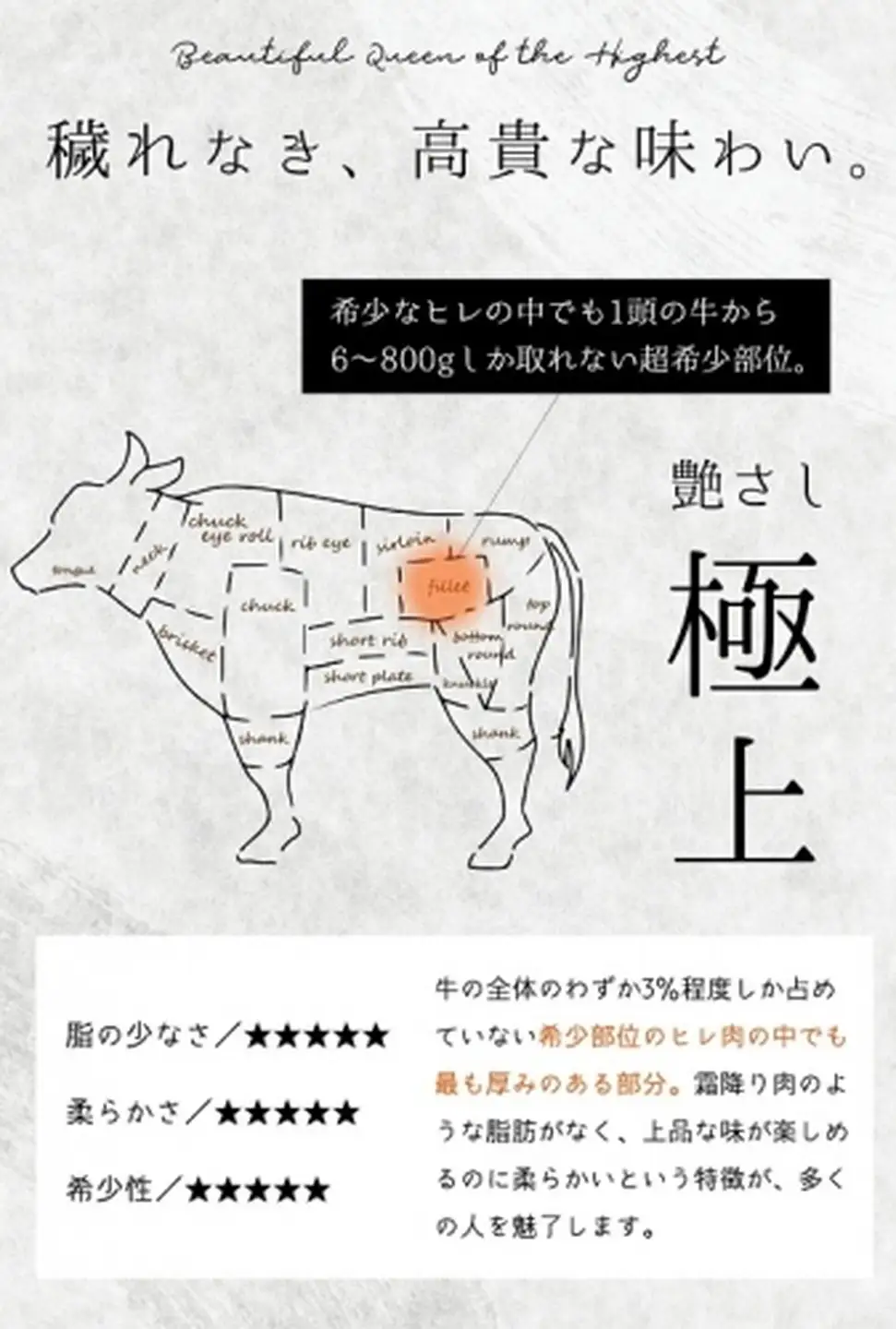 佐賀牛ヒレ肉 200g×2：B520-001