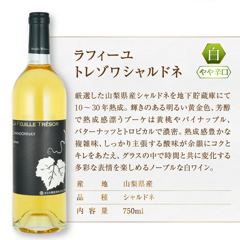 ワイン まるき葡萄酒レゾンルージュとレゾン甲州赤白ワイン２本セット(MG)　D-681