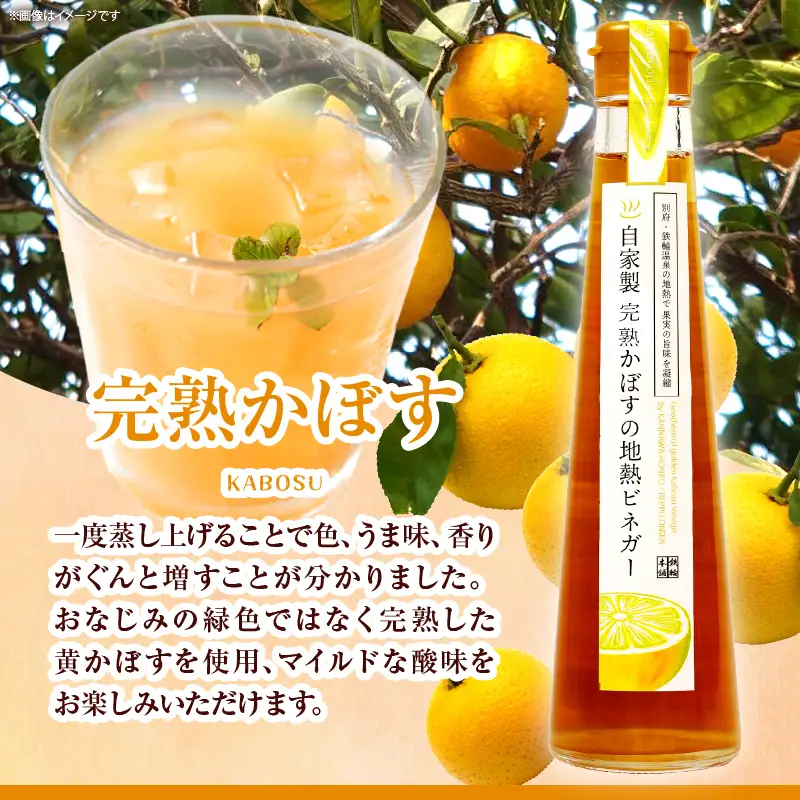 別府鉄輪 地熱ビネガー3種セット【200ml×3本】_B009-001