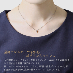 純チタンクロスプチペンダント ネックレス | アクセサリー ネックレス 新潟県 弥彦村
