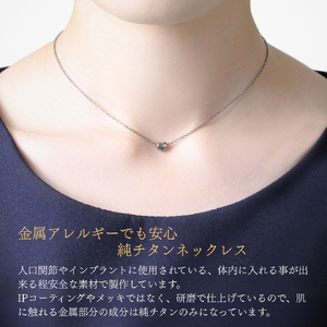 純チタンぷっくりハートのプチペンダント ネックレス | アクセサリー ネックレス 新潟県 弥彦村