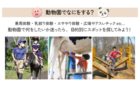 年間パスポート 埼玉県こども動物自然公園 小人2名分 | 年間パスポート 動物園