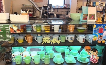 本革製コースター&自家焙煎コーヒー豆セット【BR-001】