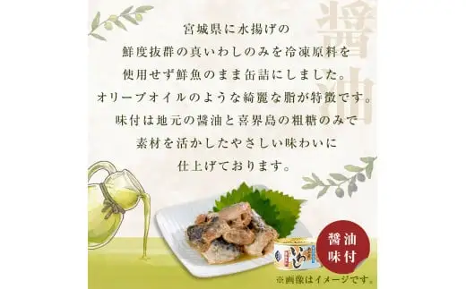 いわし缶 缶詰 食べ比べ セット (水煮・醤油) 8缶 宮城県 石巻市