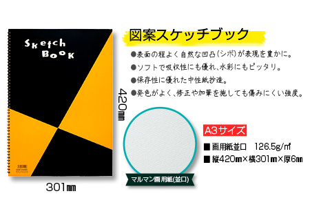 マルマン スケッチブック A3サイズ 計20冊 雑貨 文房具 画用紙 ノート 国産 事務用品 筆記用具 イラスト キャンバス デッサン 絵画 自由帳 おえかき帳 メモ帳 スケジュール帳 ビジネスノート 議事録 スクラップブッキング おすすめ 宮崎県 日南市 送料無料_FF15-25