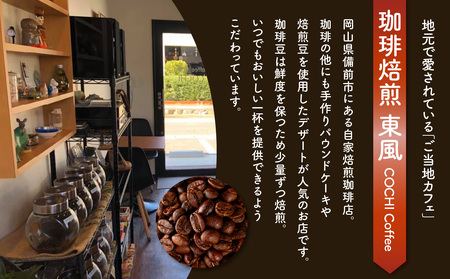 自家焙煎　東風（こち）コーヒー豆2点セットA