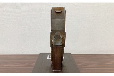 井原鉄道「鉄道車両制輪子」(使用済み、使用証明書・特製台付)